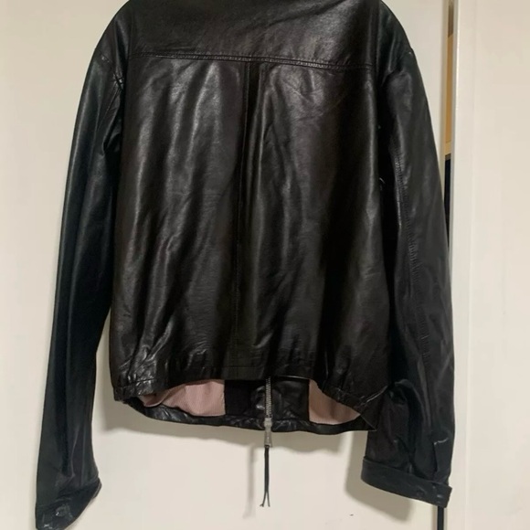DSQUARED2 LEATHER BIKER JACKET IN SIZE 54 - Picture 9 of 10